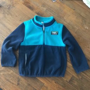 LLBean Toddler Katahdin 3/4 zip fleece